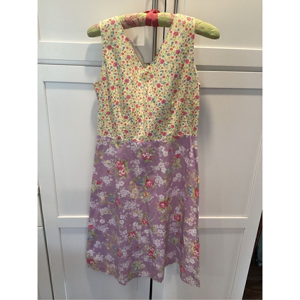 Hanna Andersson Womens Floral Dress Sz 6 Sleeveless